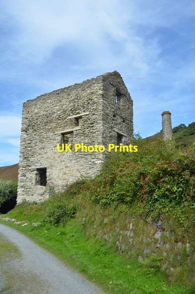 Photo 6"x4" Blue Hills Tin Mine Cross Coombe c2012