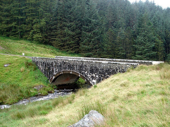 Photo 6"x4" Bridge over Nant y Moch Ponterwyd c2008