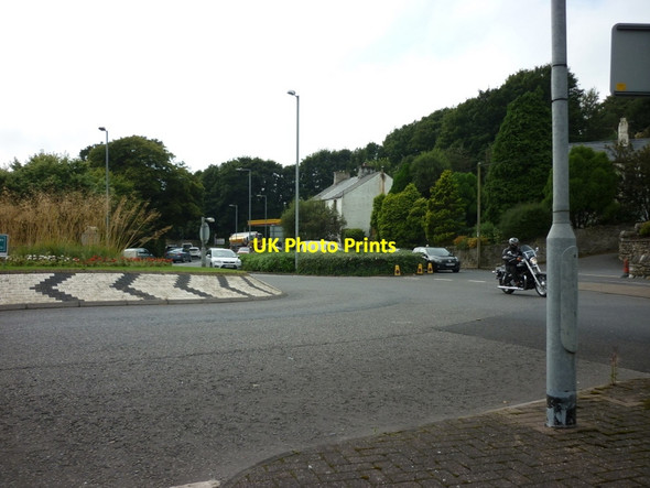 Photo 6"x4" The roundabout on Canal Street Ulverston c2012