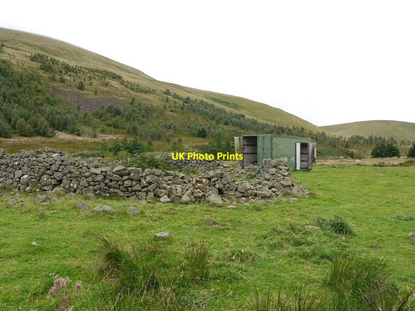 Photo 6"x4" Sheepfold & shepherd's store by College Burn Sourhope c2012