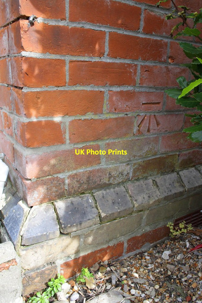 Photo 6"x4" Benchmark on #1 Ashley Road Dorchester\/SY6890 c2012