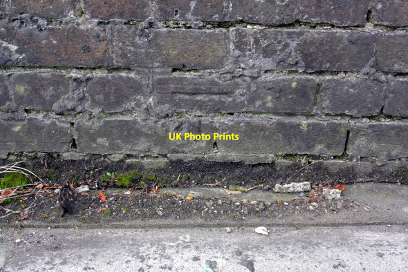 Photo 6"x4" Benchmark on Maumbury Road railway bridge Dorchester\/SY6890 c2012