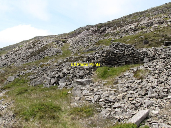 Photo 6"x4" Ruined granite quarrymen's shelters on Slieve Binnian Annalong c2011
