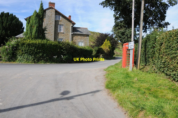 Photo 6"x4" Road junction in Llansantffraed-in-Elwel Llansantffraed-in-Elwel c2012