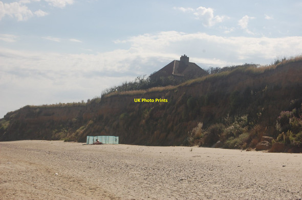 Photo 6"x4" Suffolk Coast Path (foreshore route) - Easton Cliffs Southwold c2012