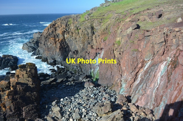 Photo 6"x4" Trewellard Zawn Lower Boscaswell c2012