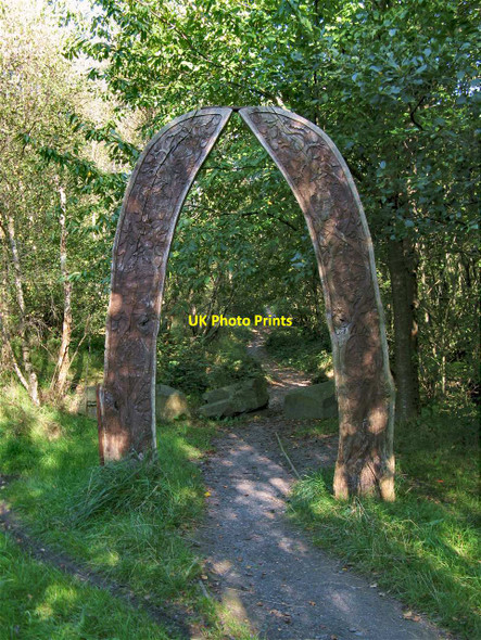 Photo 6"x4" Archway Sculpture at Kilvey Community Woodland Swansea\/Abertawe c2012