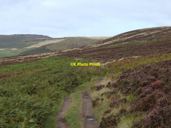 Photo 6"x4" Footpath across Hathersage Moor Hathersage Booths c2012