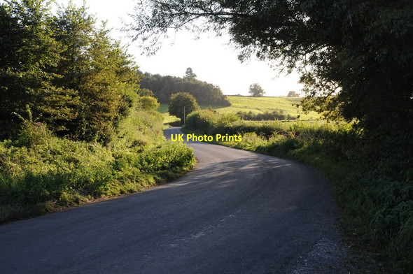 Photo 6"x4" Country road near Ham Hystfield c2012