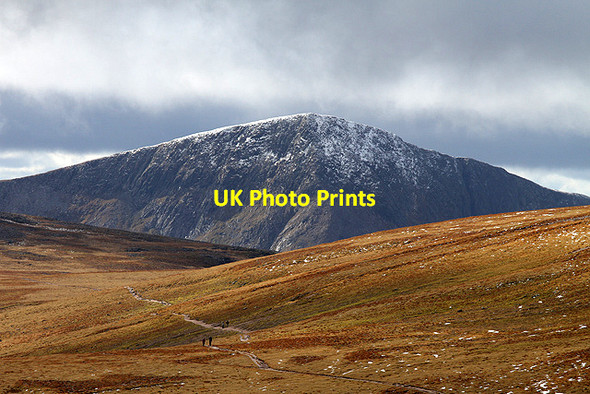 Photo 6"x4" Hill walkers on a path on the south side of Cairn Lochan Lochan Buidhe\/NH9801 c2012