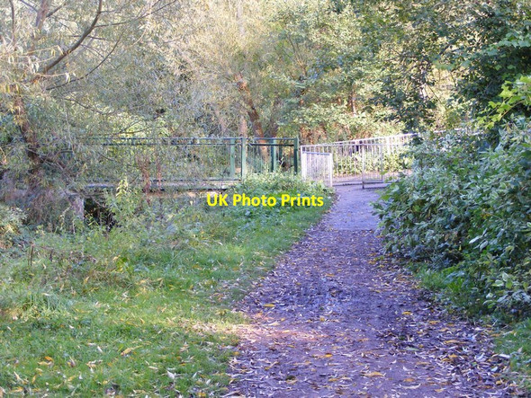 Photo 6"x4" Wom Brook Walk Footbridge Blakeley\/SO8692 c2012