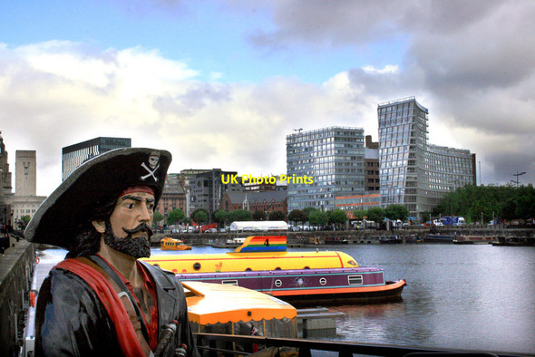 Photo 6"x4" Albert Dock, Pirate Toxteth c2012