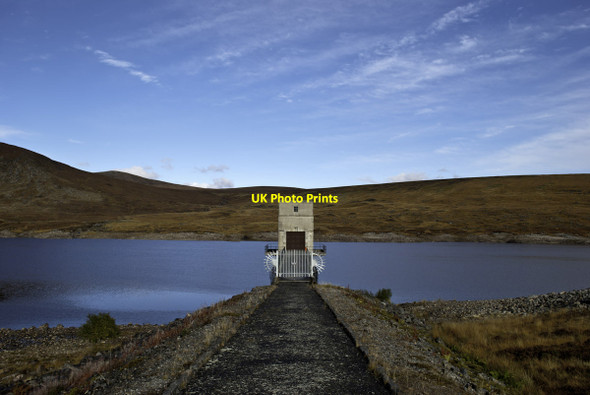 Photo 6"x4" Intake tower on Loch Glascarnoch Allt Giubhais Beag c2012