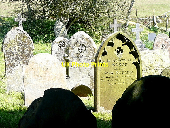 Photo 6"x4" Countisbury churchyard Countisbury c2012