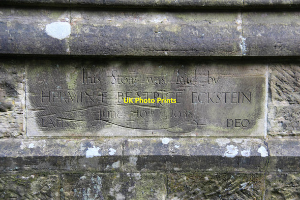 Photo 6"x4" Christ Church, Fairwarp - Foundation stone Fairwarp c2012