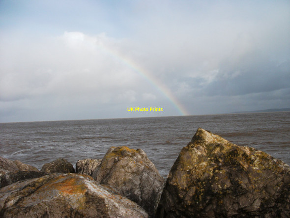 Photo 6"x4" The end of the rainbow Greenfield\/Maes-Glas c2012