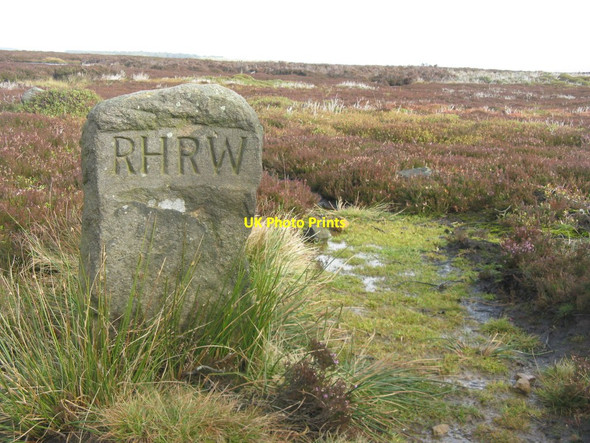 Photo 6"x4" R H R W boundary stone Wigtwizzle c2012