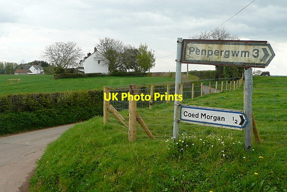 Photo 6"x4" Junction north of Coed Morgan Coed Morgan c2012