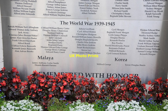 Photo 6"x4" Names on the war memorial (WWII) Coleford\/SO5710 c2012