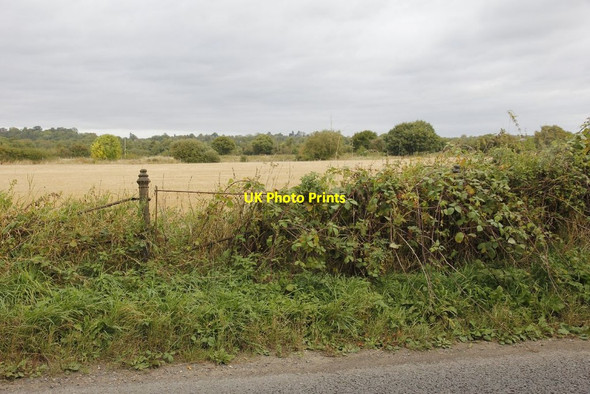 Photo 6"x4" Fence beside the road Newbury\/SU4767 c2012