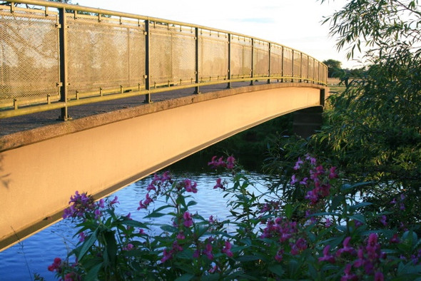 Photo 6"x4" Derwent Footbridge Church Wilne c2008