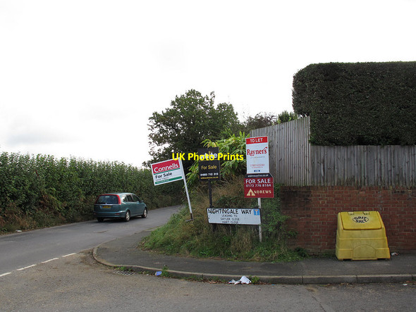Photo 6"x4" Estate agents boards on Nightingale Way Bletchingley c2012