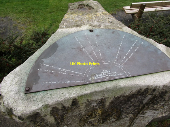 Photo 6"x4" Direction indicator on the terrace of Tollymore Park Newcastle\/J3732 c2012