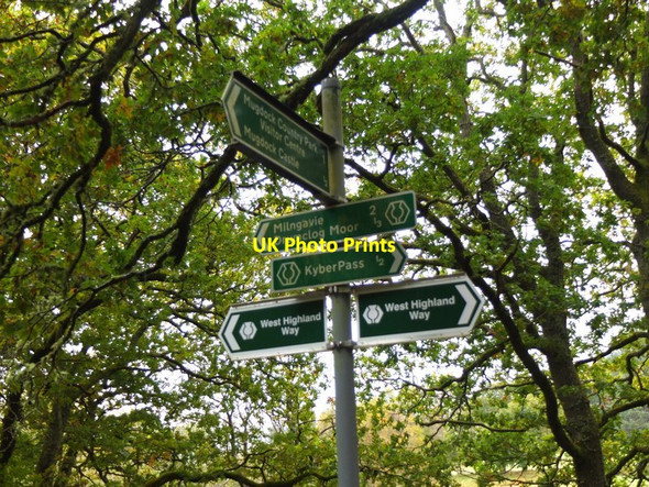 Photo 6"x4" Footpath signs in Mugdoch Country Park Milngavie c2012