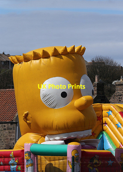 Photo 6"x4" Bart Simpson at Spittal Berwick-upon-Tweed c2013