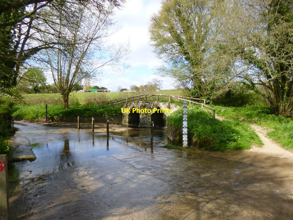 Photo 6"x4" Fifehead Neville, footbridge Fifehead St Quintin c2013