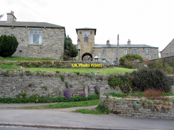 Photo 6"x4" Clock and weighbridge tower adjoining Middleton House Middleton in Teesdale c2013