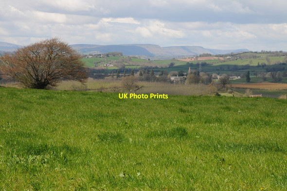 Photo 6"x4" View to Hatterrall Ridge Llanvihangel-Ystern-Llewern c2013