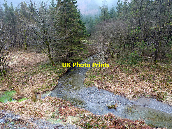 Photo 6"x4" One of a multitude of meanders of Afon Merin hereabouts Ysbyty Cynfyn c2013