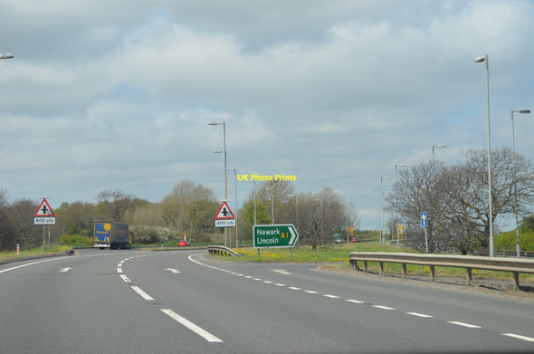 Photo 6"x4" Carriageway Crossing on A1  Elkesley c2013