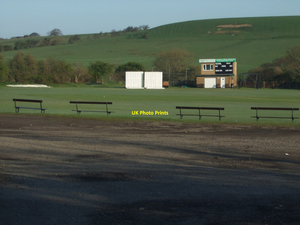 Photo 6"x4" Church & Oswaldtwistle Cricket club - Scoreboard Oswaldtwistle c2013