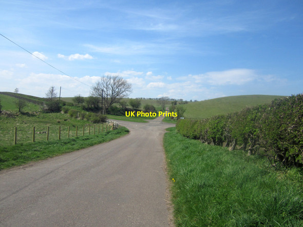 Photo 6"x4" Country road junction near Newtown Newtown\/NU0425 c2013