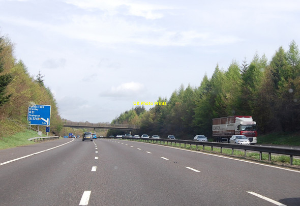 Photo 6"x4" M25 half mile to Junction 4 Shoreham\/TQ5161 c2013