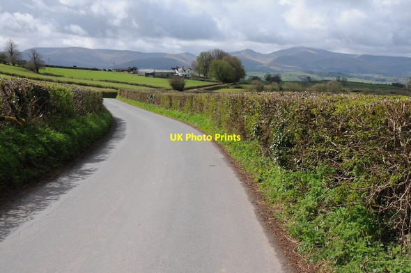 Photo 6"x4" View to the Brecon Beacon Garthbrengy c2013