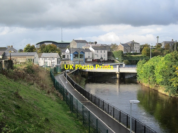 Photo 6"x4" Riverside path Omagh c2012
