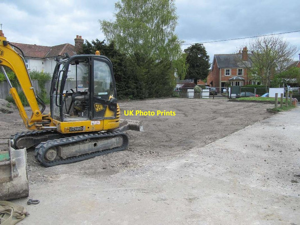 Photo 6"x4" JCB by the road Cholsey c2013