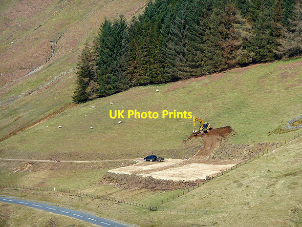 Photo 6"x4" Forming an access road to forestry on Paper Hill Paper Hill\/NT2117 c2013