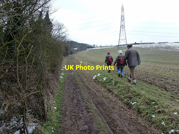 Photo 6"x4" Heading towards Preston on Tatmorehills Lane Gosmore c2013