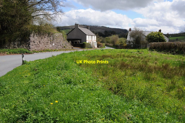 Photo 6"x4" Railway bridge parapet, Aberyscir Aberyscir c2013