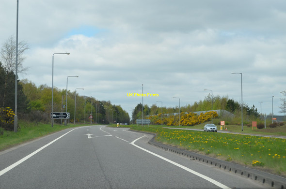 Photo 6"x4" A57 near B&Q Distribution Centre Worksop c2013