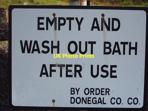 Photo 6"x4" Sign, Edergole Barnesmore c2012