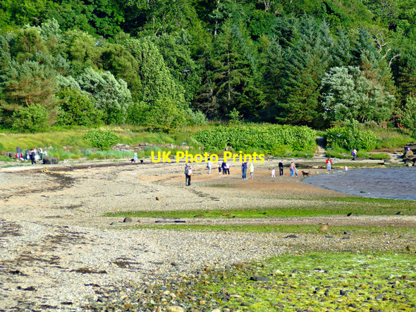 Photo 6"x4" The beach at Lunderston Bay Inverkip c2012