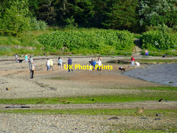 Photo 6"x4" The beach at Lunderston Bay Inverkip c2012