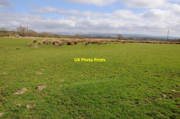 Photo 6"x4" Grazing land above Gorsyrhwch Talley c2013