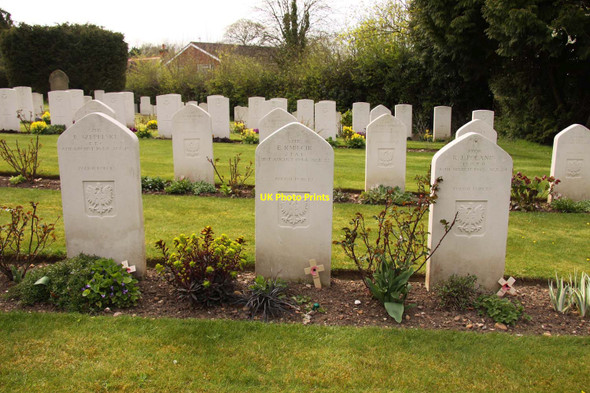 Photo 6"x4" Polish war graves in St Michael & All Angels churchyard Wendover c2013