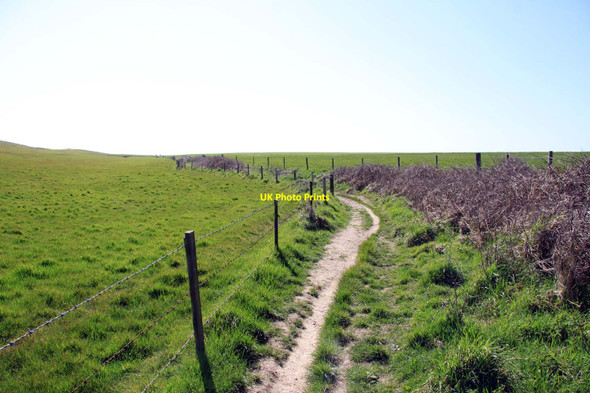 Photo 6"x4" Footpath to the beach Downton\/SZ2693 c2013